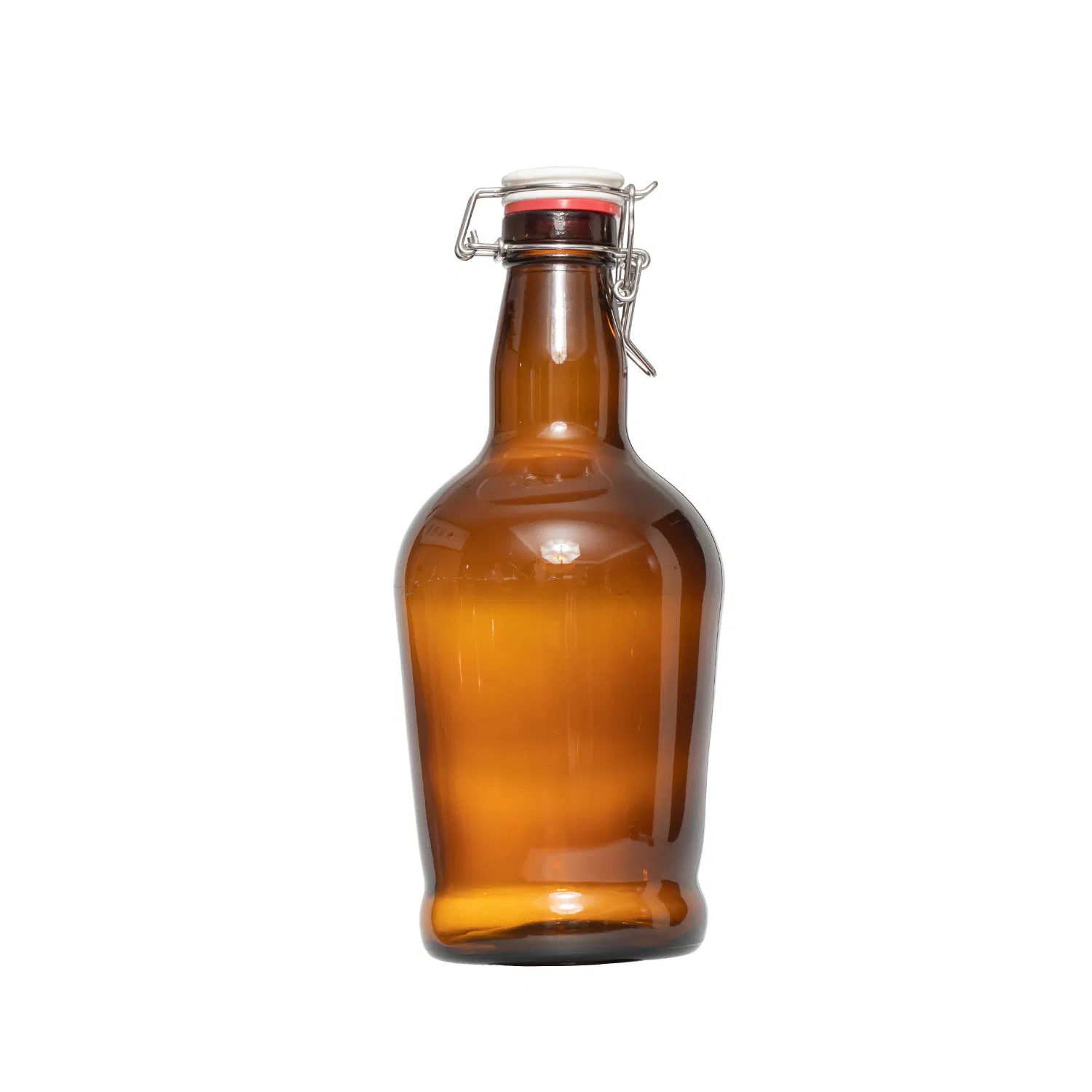 1000ml Empty Amber Sparking Wine Bottle with Swing Top for Beer Drinking