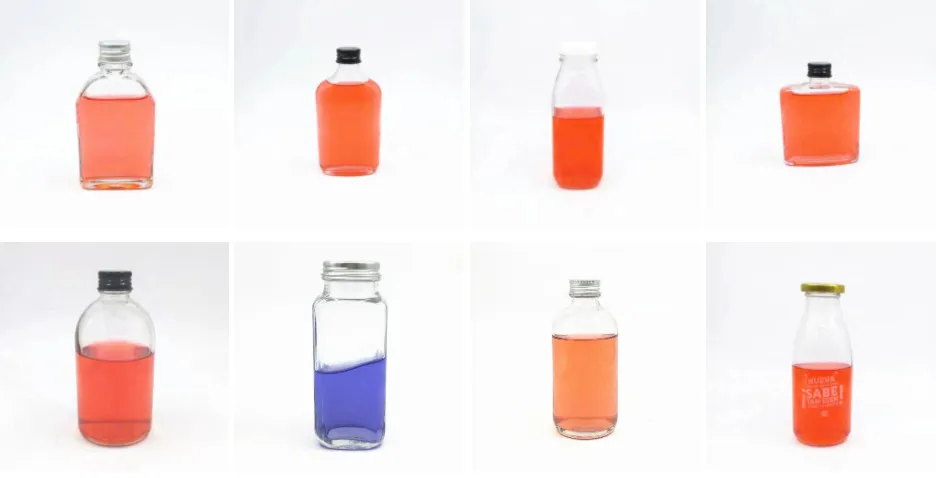 100ml 150ml 200ml 280ml 380ml Square Glass Bottle Sealed Cans Honey Packaging Pickles Bottles Canned Jar with Metal Screw Lid