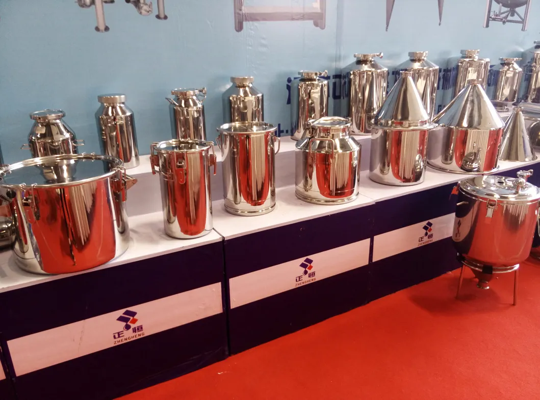 10L Stainless Steel 304 Bottle with Clamp and Silicone Gasket