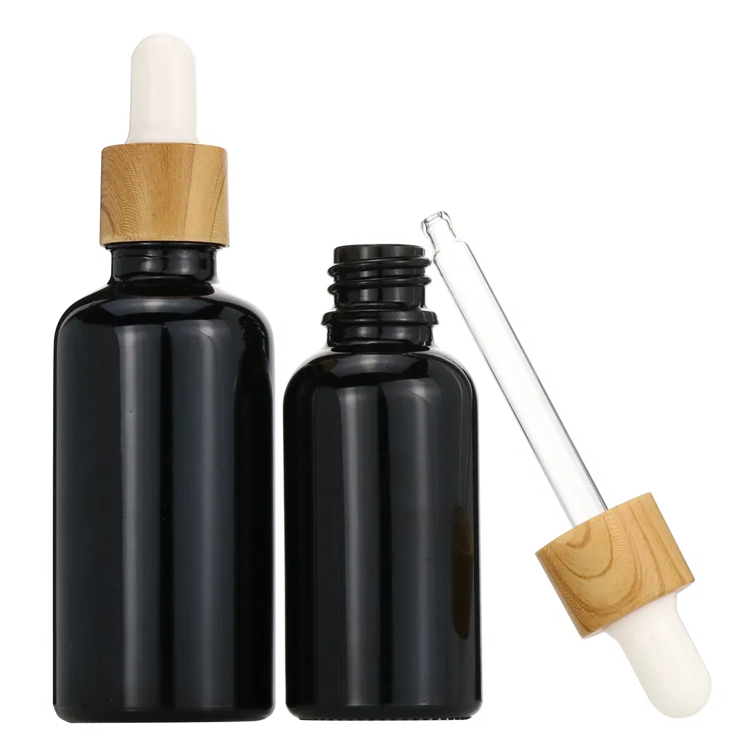 10ml 50ml Green Essential Oil Glass Serum Glass Tincture Dropper Bottles