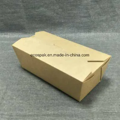 1750ml in Microwavable Kraft Paper Carryout / Takeout Food Box Container
