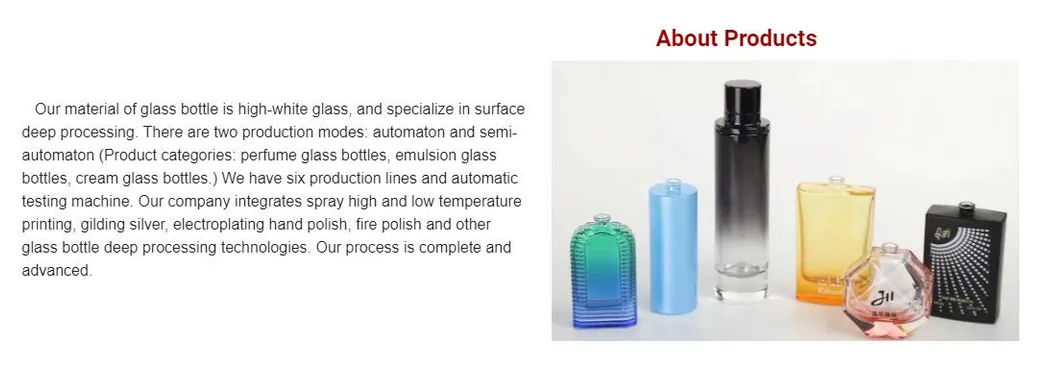 185ml Empty Luxury Refillable Custom Wholesale Square Spray Glass Perfume Bottle Jdc159