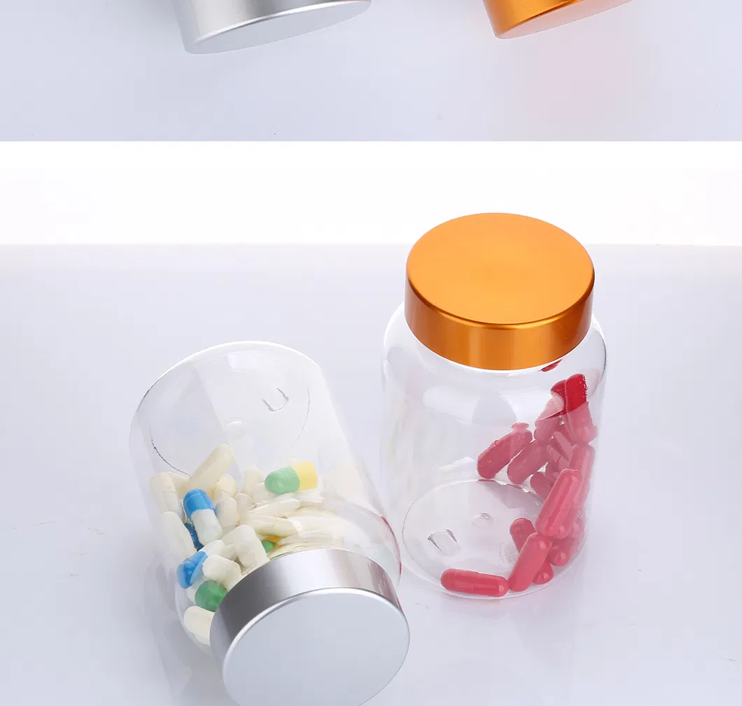 190ml Clear Pet Bottle Empty Plastic Pill Container Vitamin Capsule