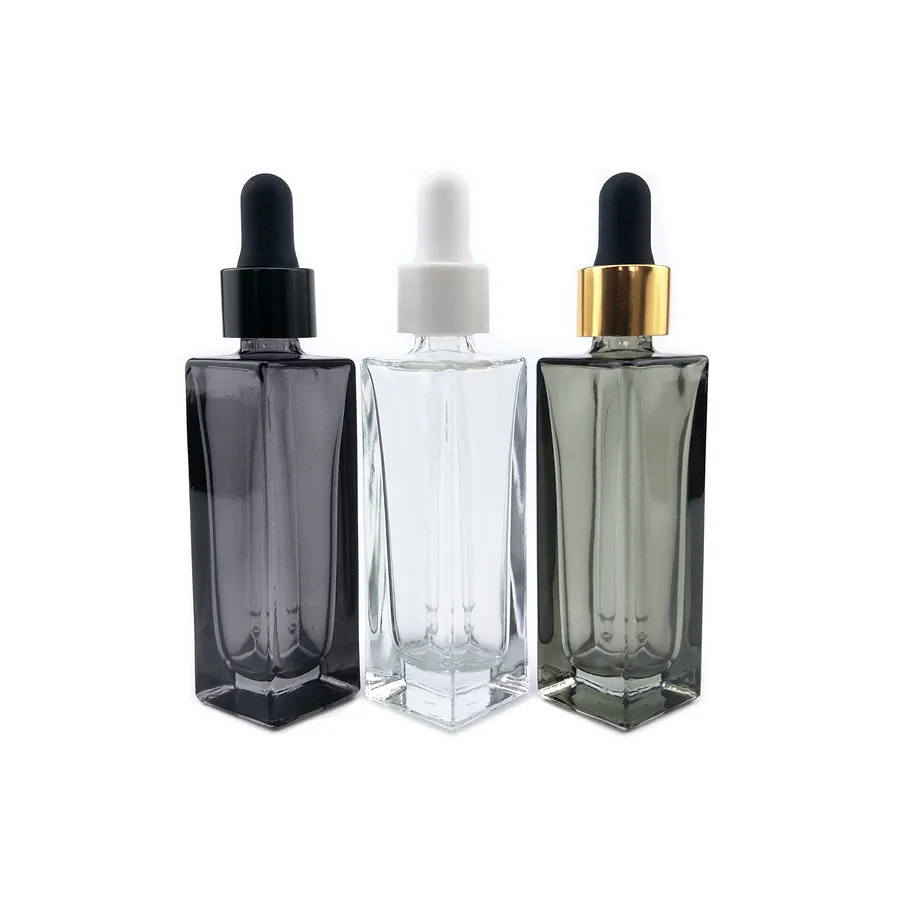 1oz 2oz 30ml Essential Oil Glass Dropper Bottle Serum Blue Amber Glass Boston Tincture Dropper Bottles Essential Oil Bottle