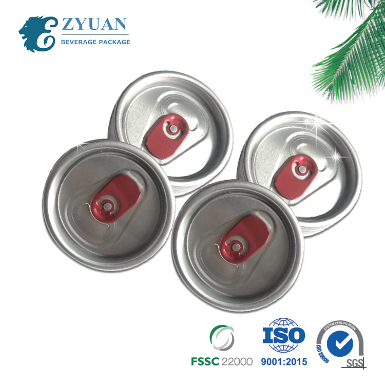 200 Sot B64 Customized Printing Beverage Can Easy Open Aluminum Can Lid