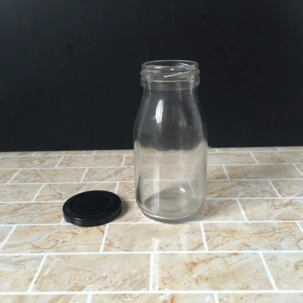 200ml 7oz Glass Dairy Yogurt Bottle Fresh Milk Glass Bottle