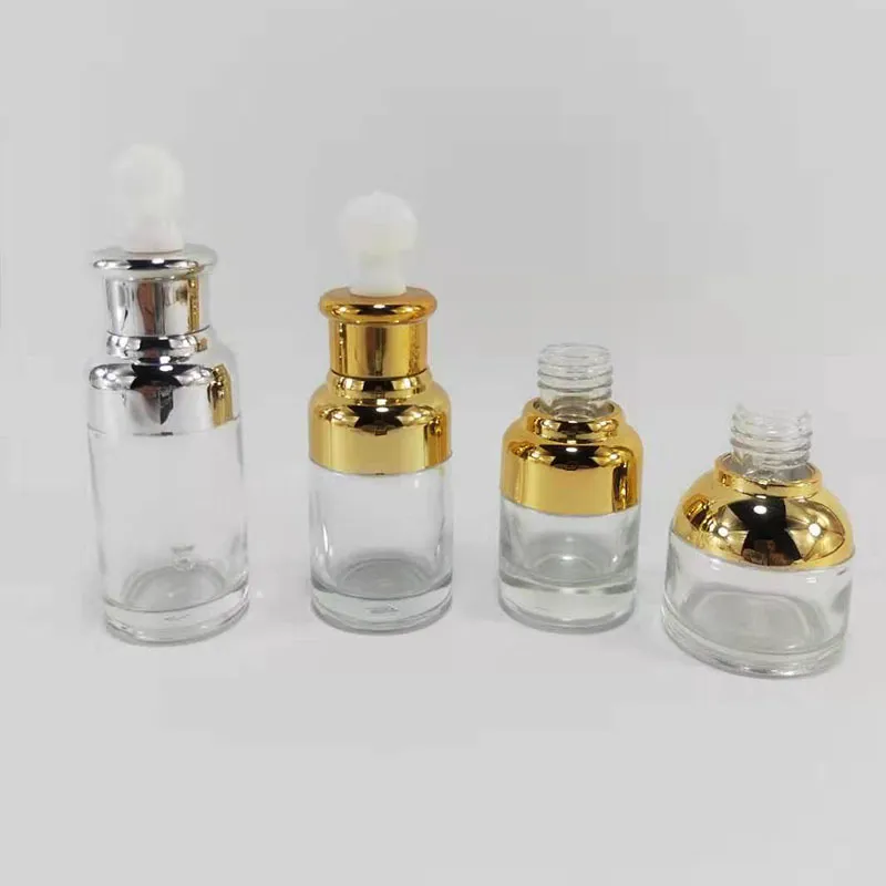 20ml-100ml Amber Glass Cosmetic Packaging for Essential Oil Herbs