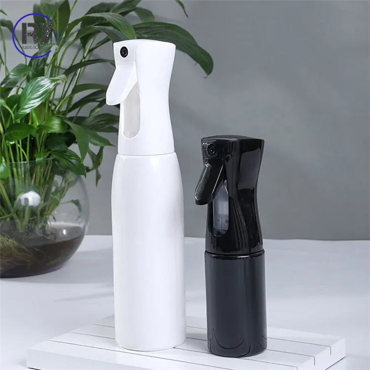 250ml 500ml Empty Plastic Pet Spray Bottles with Trigger Spray Head for Hair Care Cleaner Detergent