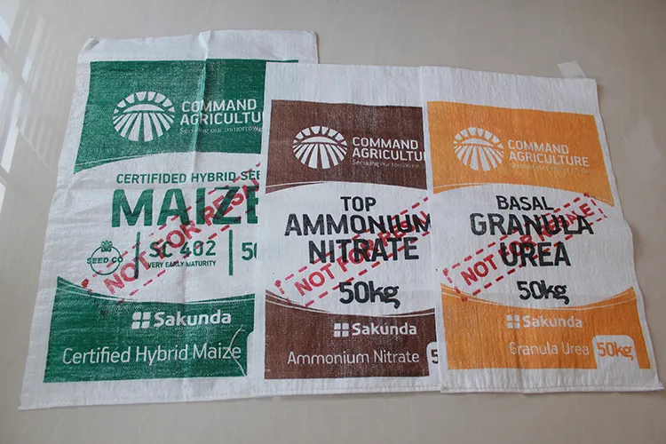 25kg Laminated Polypropylene Plain PP Woven Bag 50kg Sack for Food PP Woven Bag Manufacturer
