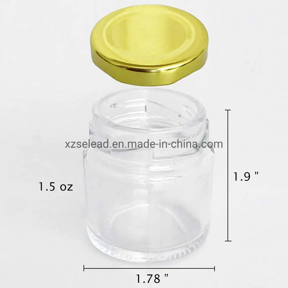 25ml 30ml 50ml Mini Honey Jar Small Round Glass Jam Jars Glass with Lid Storage Pickles Jar for Food