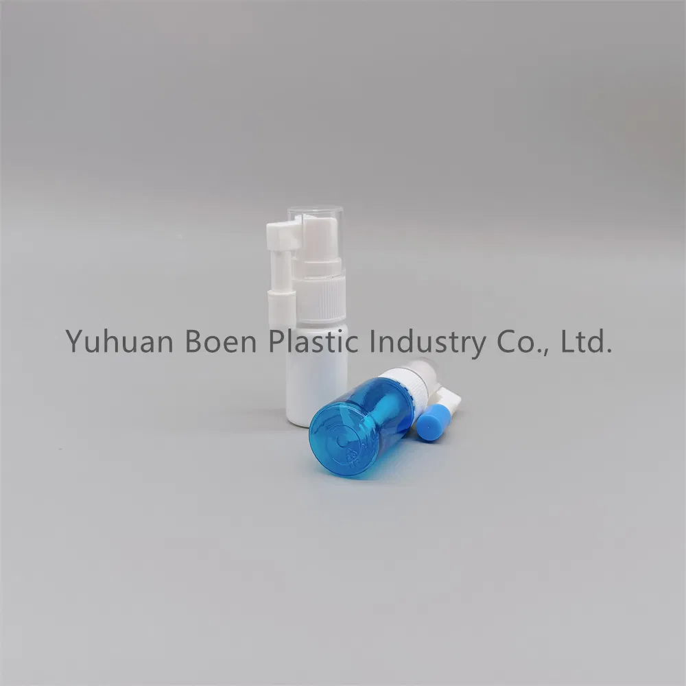 30ml Pet Empty White Oral Throat Mist Pump Nasal Spray Bottle Non Spill Accept