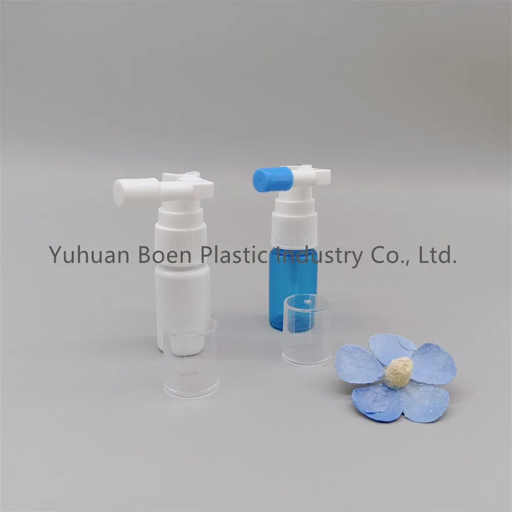 30ml Pet Empty White Oral Throat Mist Pump Nasal Spray Bottle Non Spill Accept