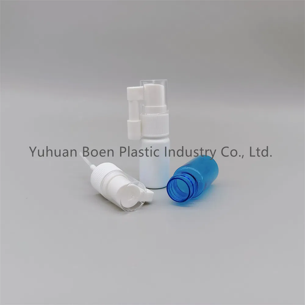 30ml Pet Empty White Oral Throat Mist Pump Nasal Spray Bottle Non Spill Accept