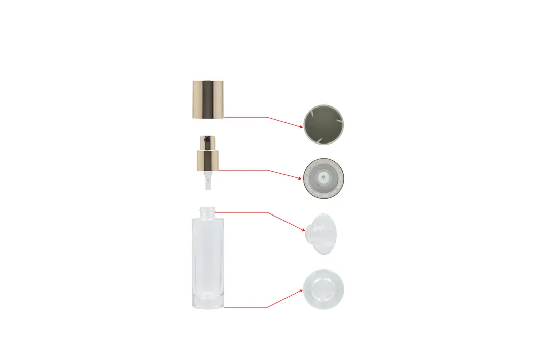 30ml The New Electroplating Cap Cosmetic Serum/Emulsion Glass Bottle