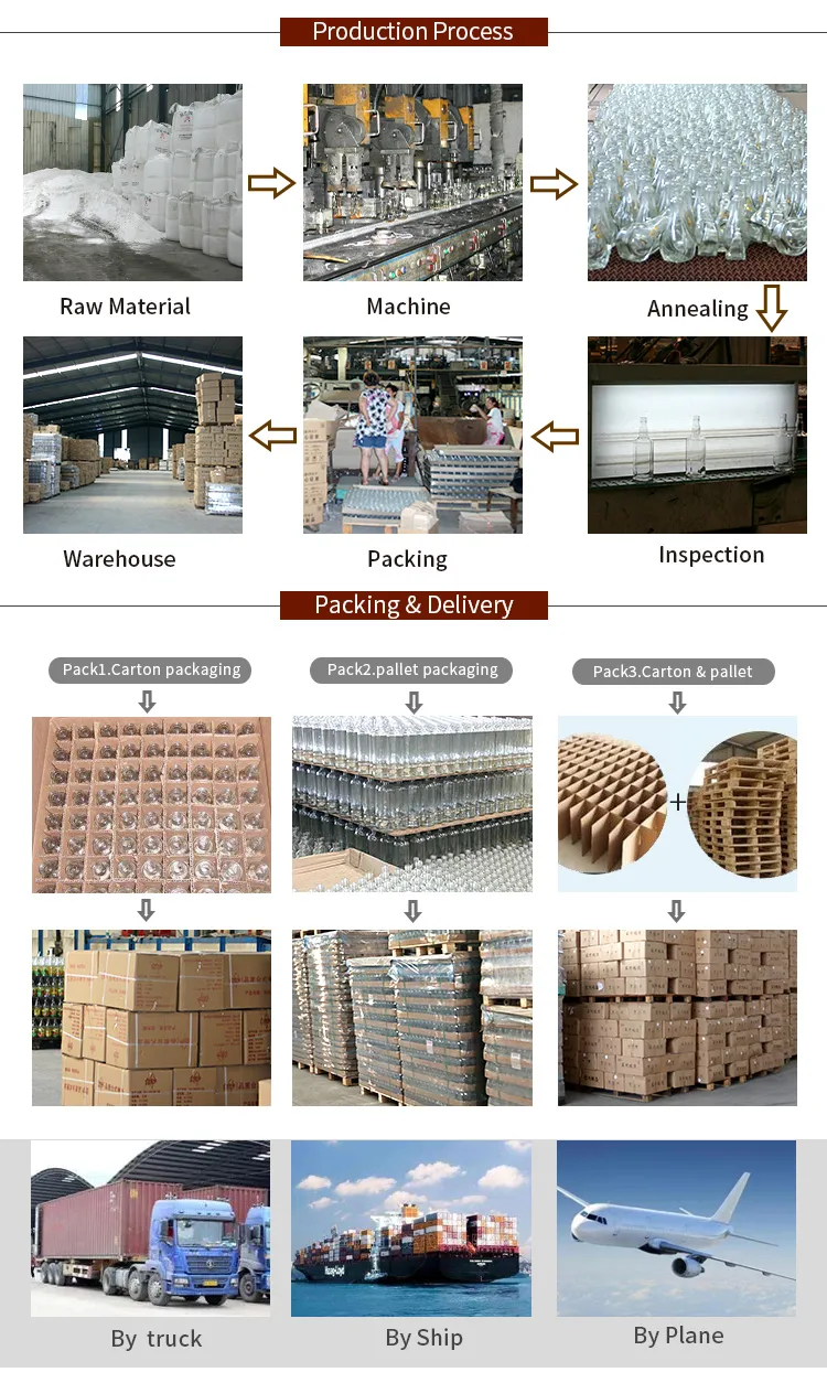 335ml Clear Glass Jam Food Storage Jar with Metal Lid