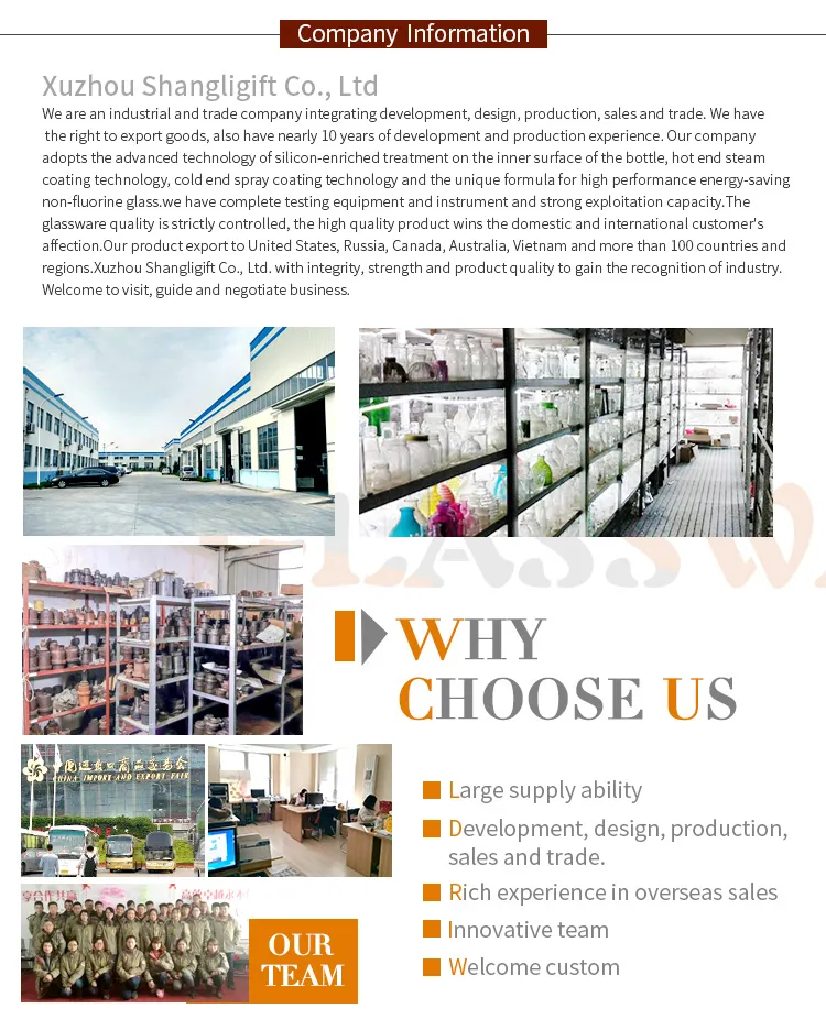 335ml Clear Glass Jam Food Storage Jar with Metal Lid