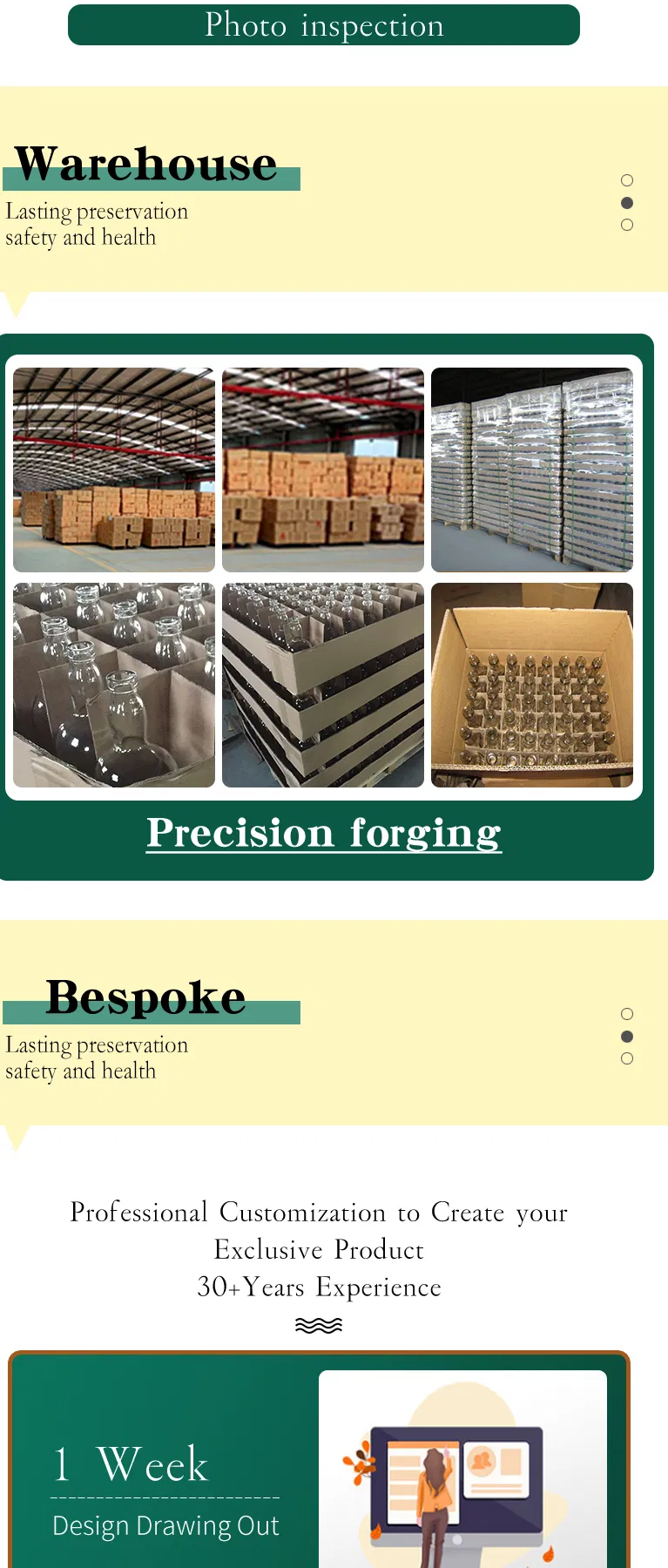 335ml Glass Bottle with Screw Cap for Beverage Packing