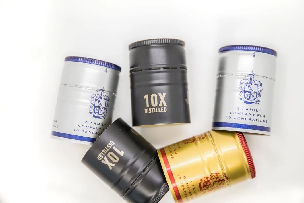 36*52 mm Roll on Pilfer Proof Spirits Aluminum Cap