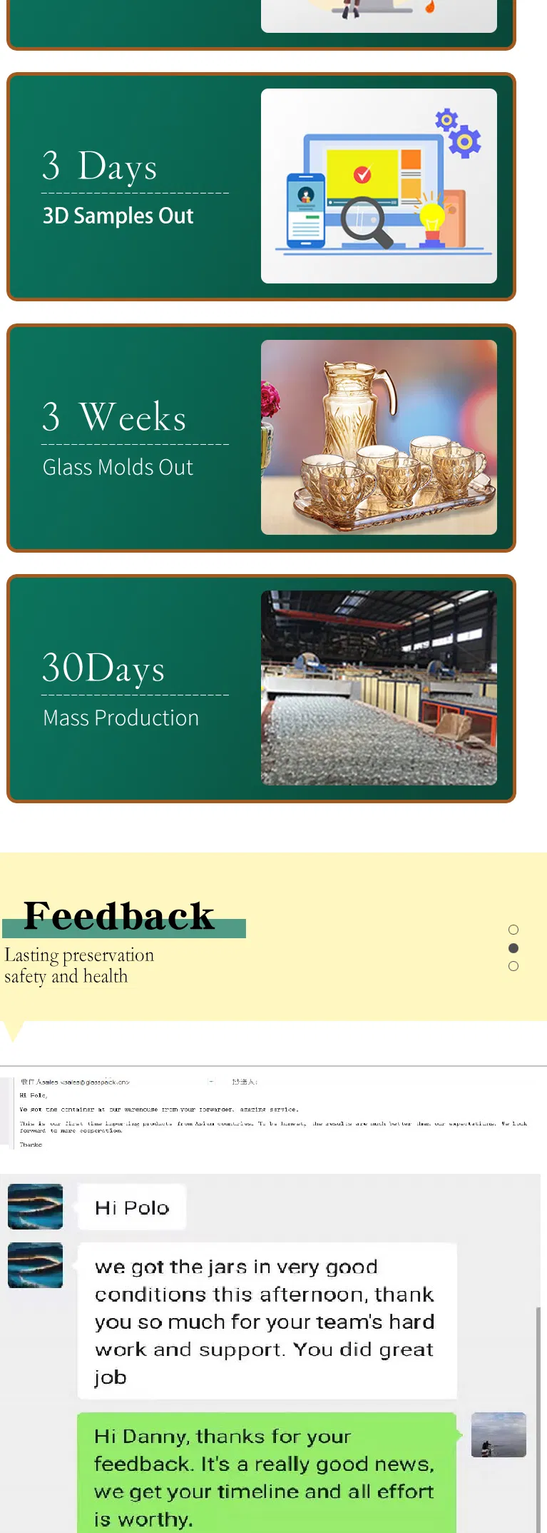 385ml Glass Beverage Bottle for Packing