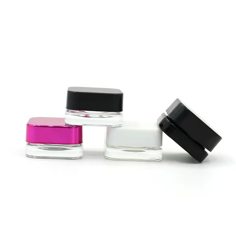 3G/5ml/7ml/ 9ml CRC Glass Jars Food Packaging Crystal Glass Jar Weed Glassware Flower Oil Concentrate Bottle
