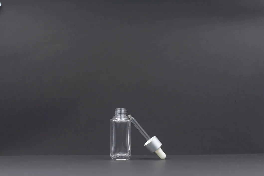 40ml Transparent Pet Cosmetic Packaging Transparent Essence Bottle Rubber Dropper