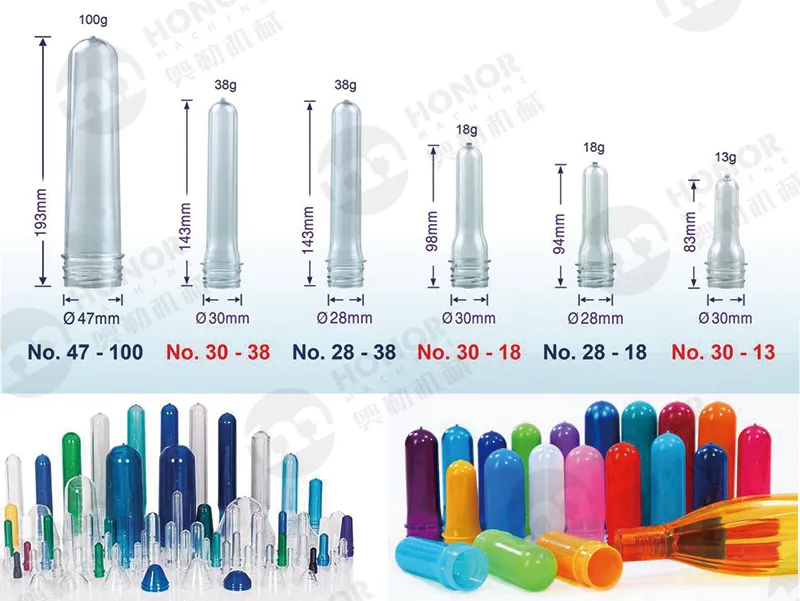 5 Gallons Pet Preform with 630g 650g 680g 700g 730g 750g 780g 800g