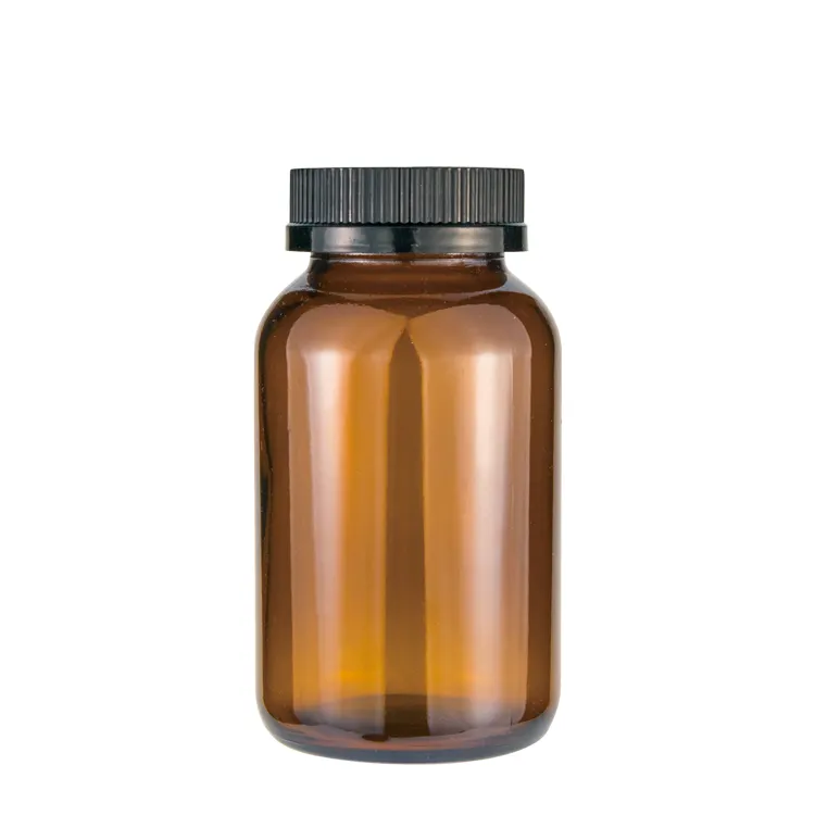50 80 100 150 200 Ml Pharmaceutical Amber Capsule Glass Packaging Medicine Tablets Pill Bottles with Child Proof Cap