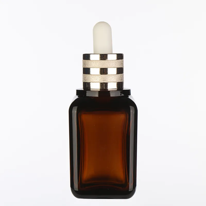 50mlpetg Amber Essential Oil Bottle Glass Dropper Bottle