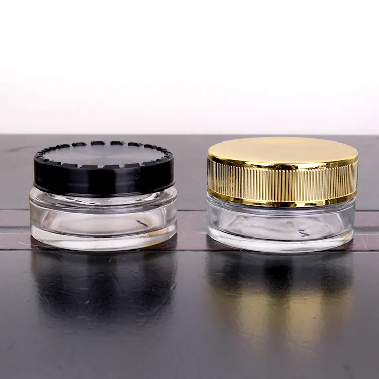 60ml 155ml Glass Jar with Childproof Lid