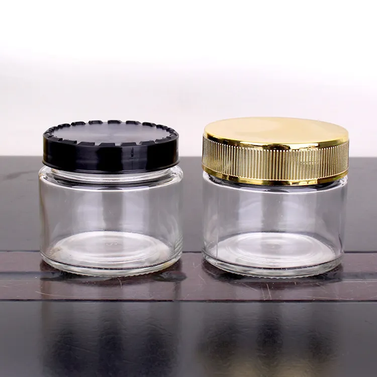 60ml 155ml Glass Jar with Childproof Lid