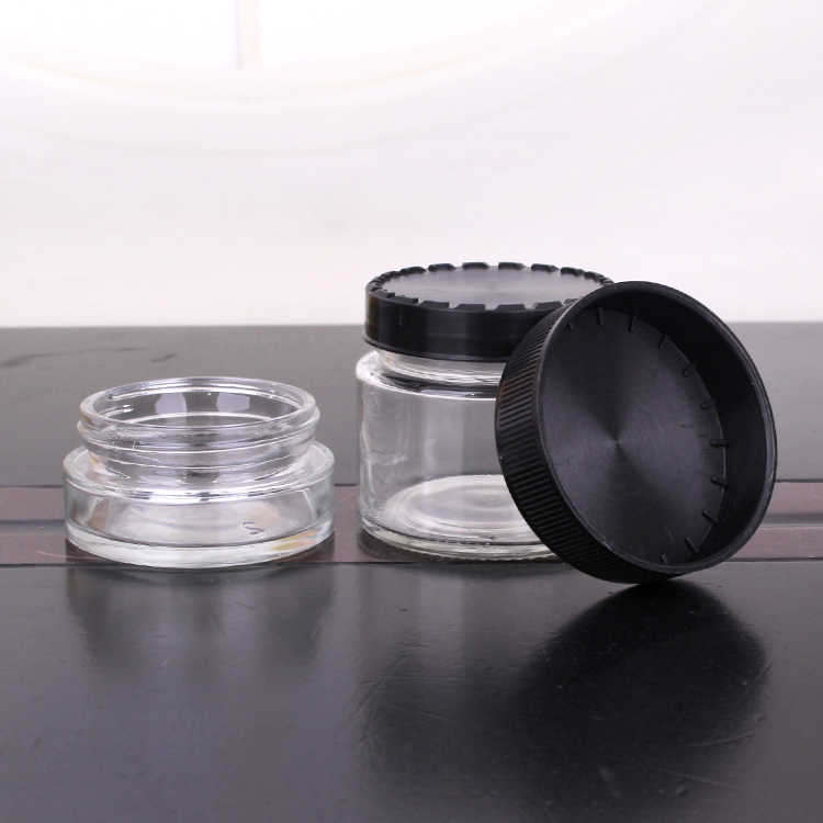 60ml 155ml Glass Jar with Childproof Lid