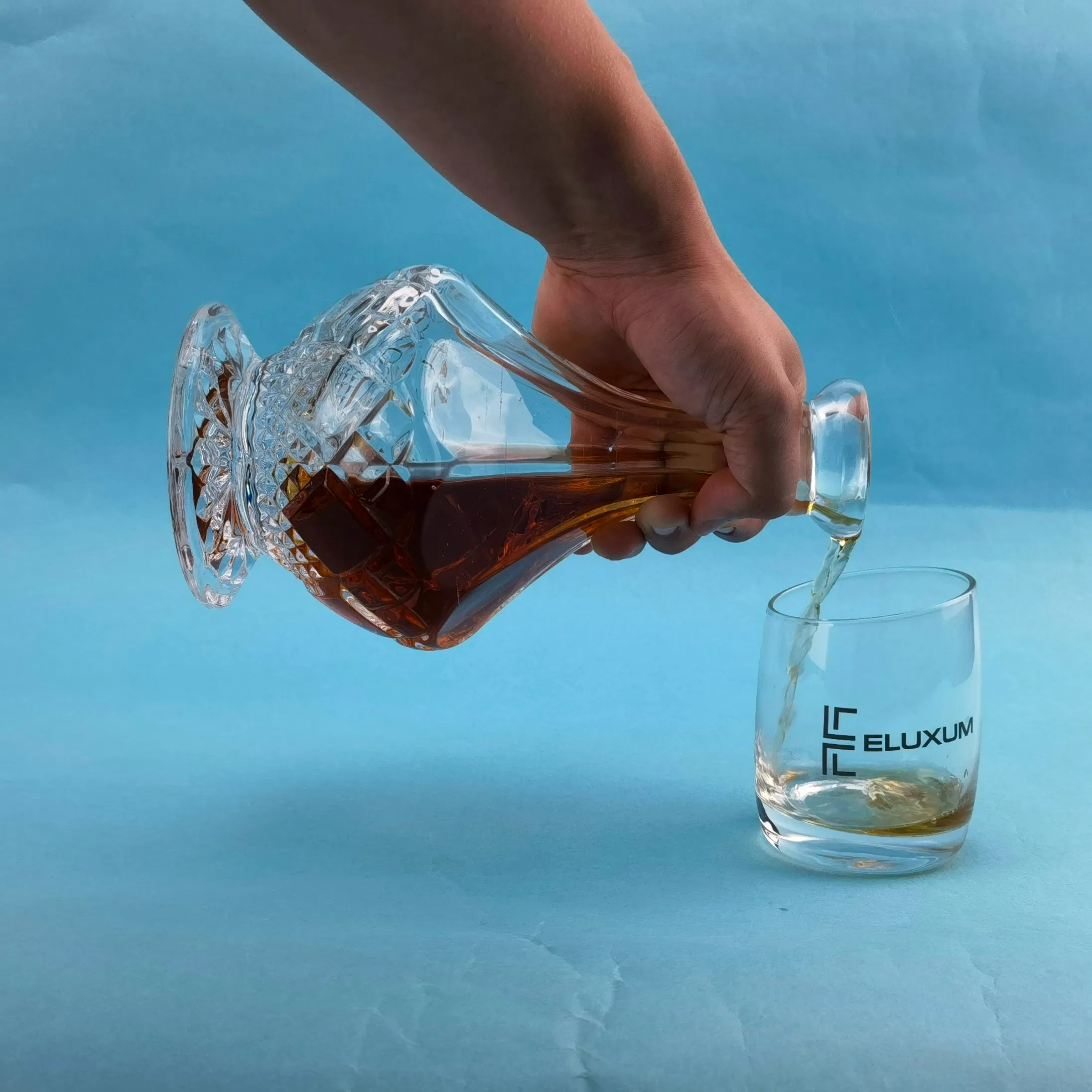 740ml Shaped Glass Wine Bottle Full Set Glass Wine Bottle Fits Glass Cup