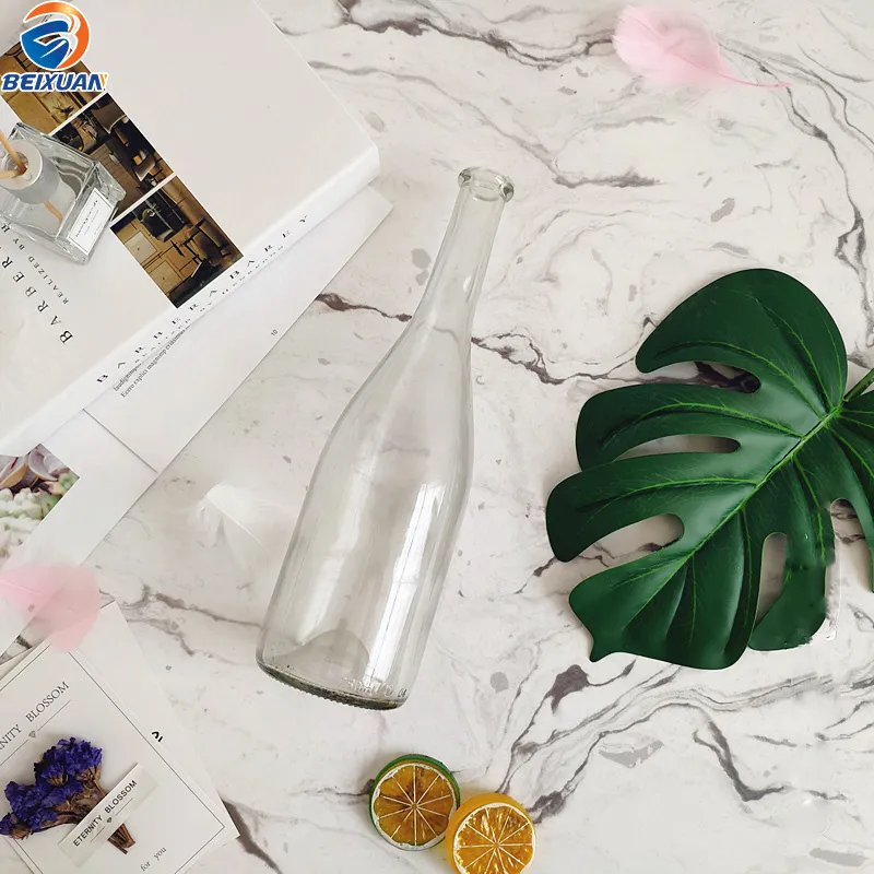 750ml Large Capacity Big Belly Round Glass Bottles for Red Wine Crafts