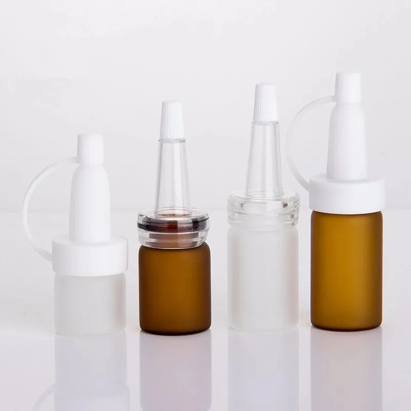 Amber Essential Oil Perfume Glass Dropper Bottle with Child-Proof Cap