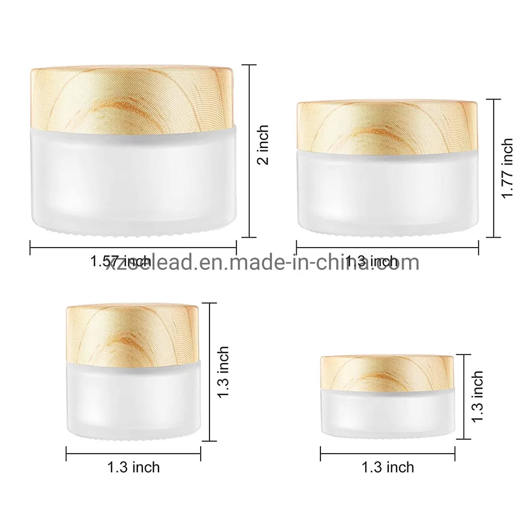 Amber Glass Cream Jar with Sloping Shoulder Moisturizer Glass Jar