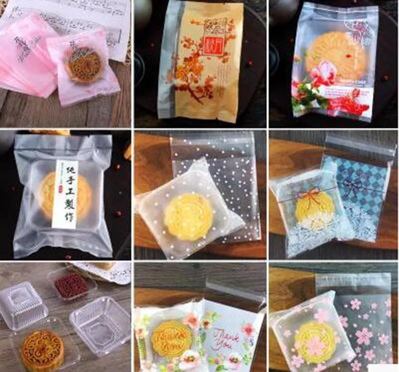 Auto Plastic Packing Bag Food Laminated Foil Pouch Customized Mooncake Packing