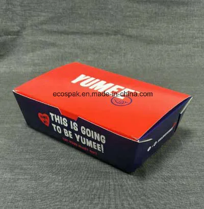 Biodegradable Disposable Kraft Paper Carryout / Takeout Food Box Container