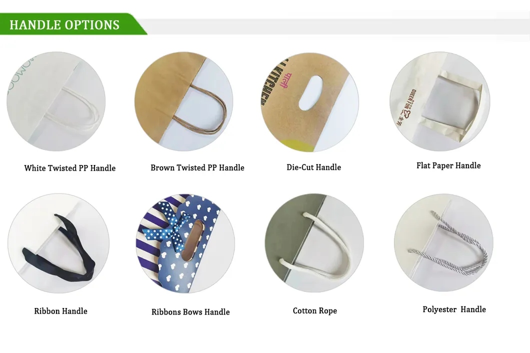Biodegradable Paper Shopping Bags with Handle Manufacturers