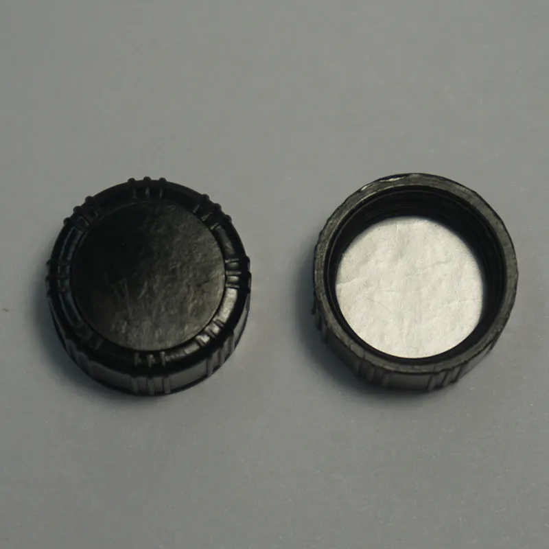 Black Phenolic Cap 15-425 Screw Cap with Polyvinyl-Faced Pulp Line Septa for Vials