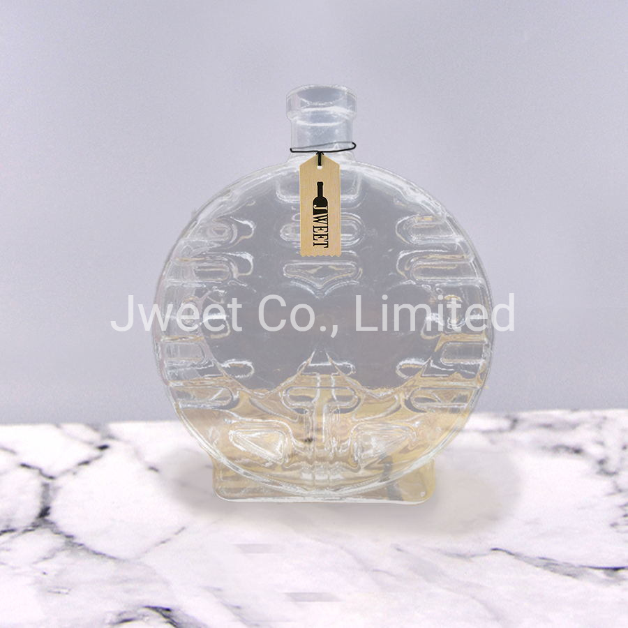 Borosilicate Glass Alcohol Bottle Vodka Bottle with Cork Top Lid