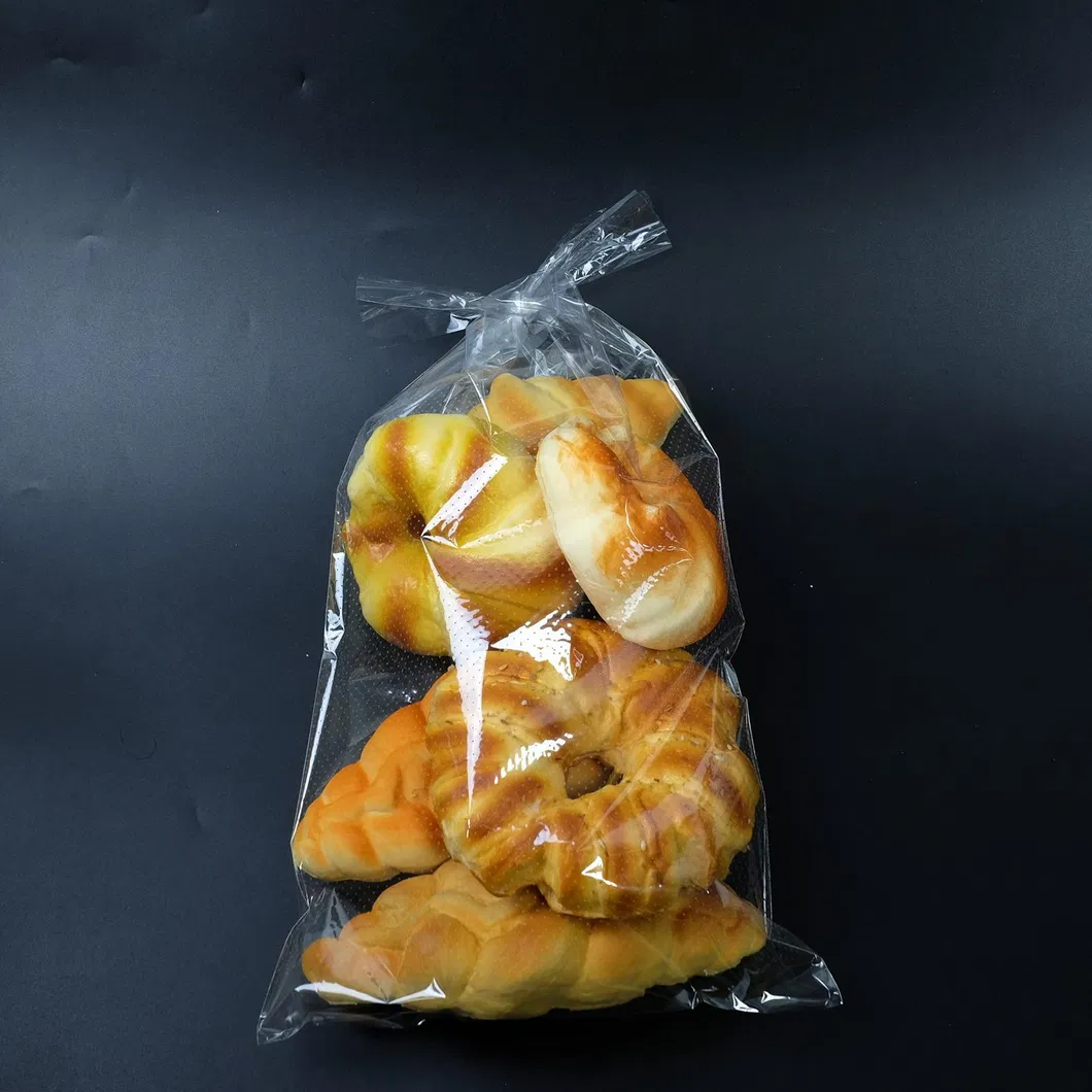 Bread Micro Perforate Bag Cellophane Plastic Vest T-Shirt Bag Lettuce Packaging Bag