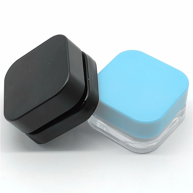 Child Resistant Bottle 5ml 7ml 9ml Glass Concentrate Jar with Black Lid Air Tight Container for Medical Oils Rosins Waxes