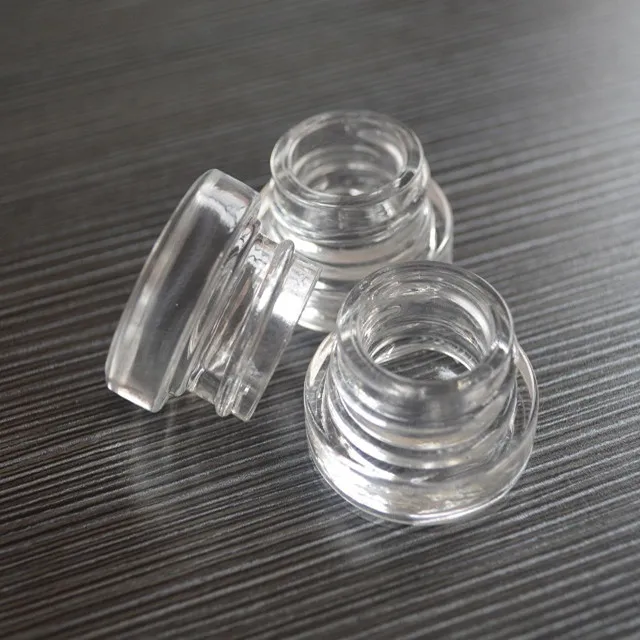 Child Resistant Glass Jar 5ml 9ml Glass Vials Skin Use with Childproof Cap