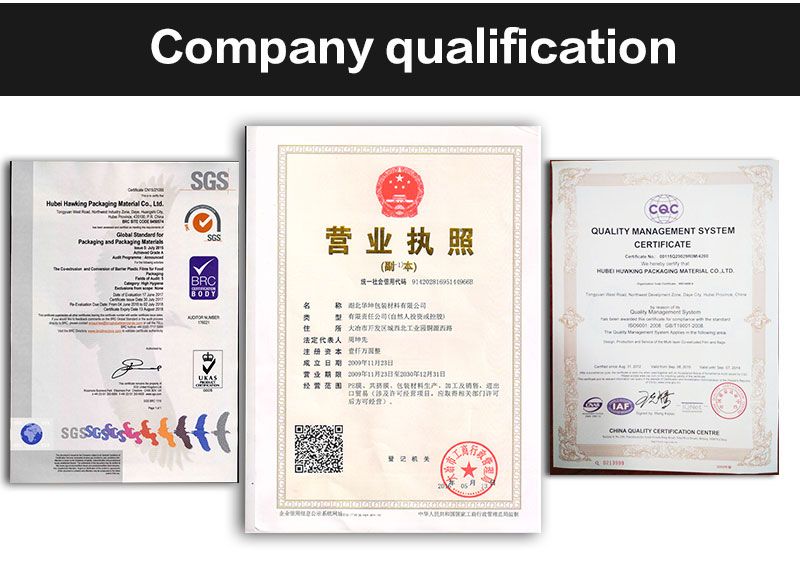 China Factory Co-Extruded Vacuum Food Packing Bag