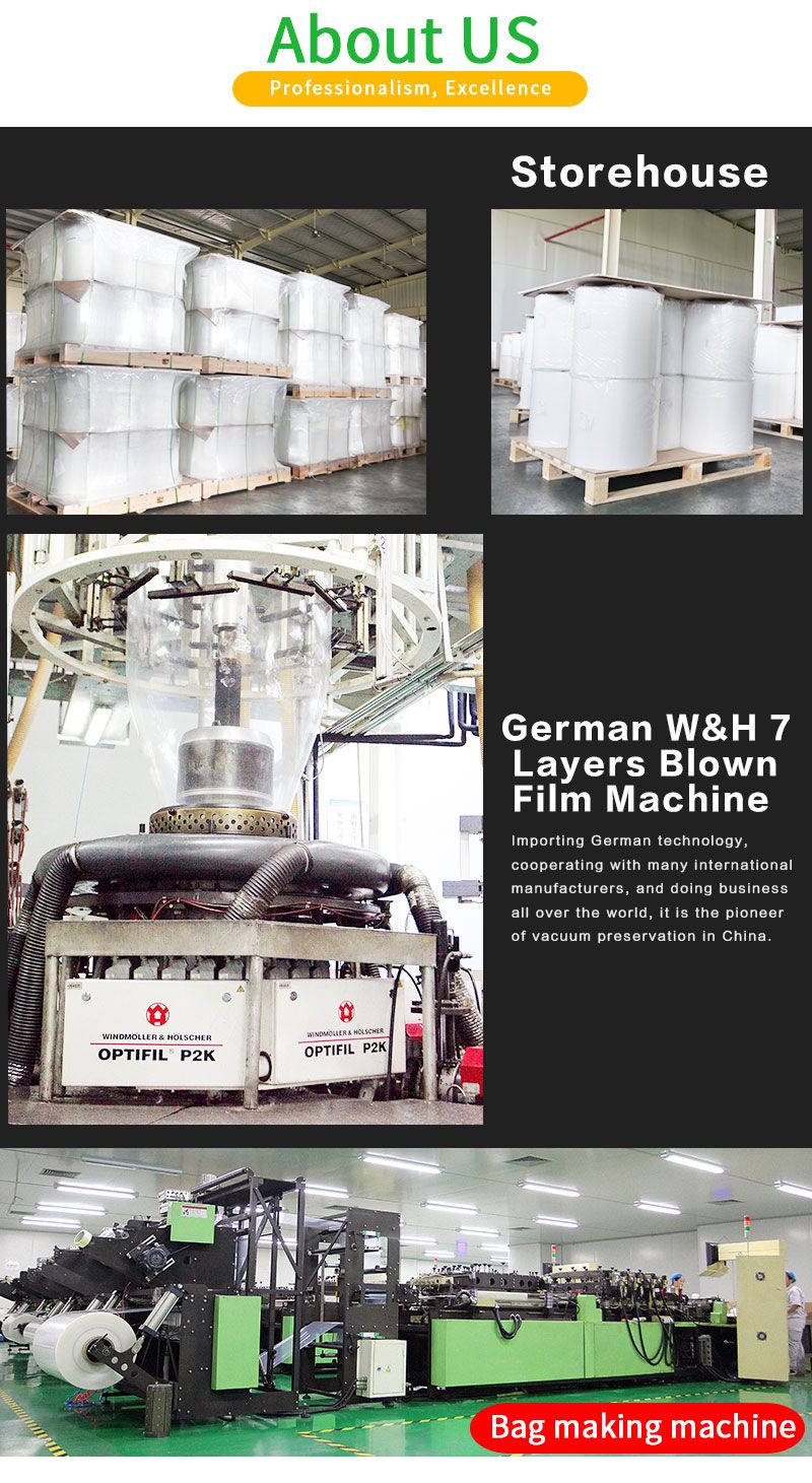 China Factory Co-Extruded Vacuum Food Packing Bag