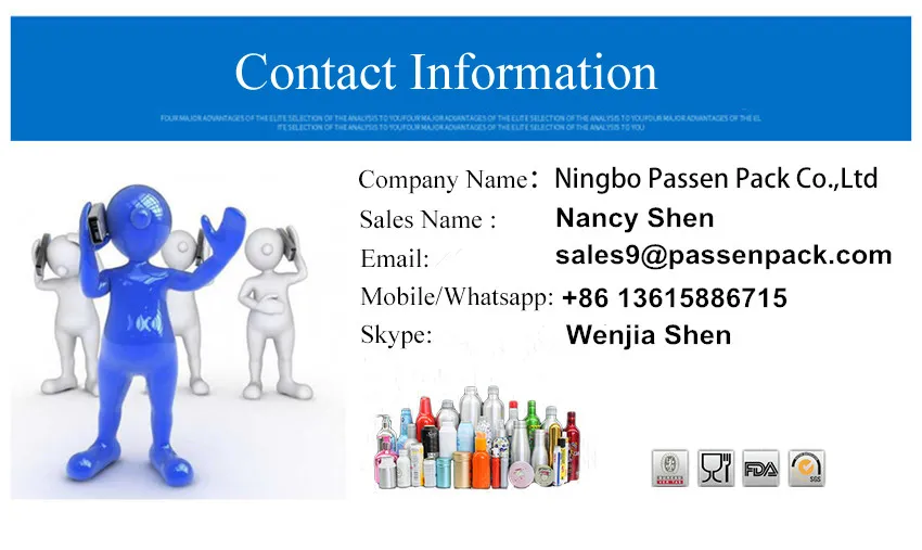 China Manufacturer of Aluminum Bottles for Cosmetic Packaging (PPC-ACB-058)
