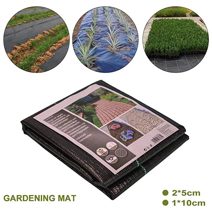 China Whole Sale 100GSM Woven Black Weedmat for Agricultural Ground Cover Fabric Agriculture Product Woven PP Weed Matting