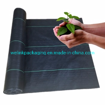 China Whole Sale 100GSM Woven Black Weedmat for Agricultural Ground Cover Fabric Agriculture Product Woven PP Weed Matting