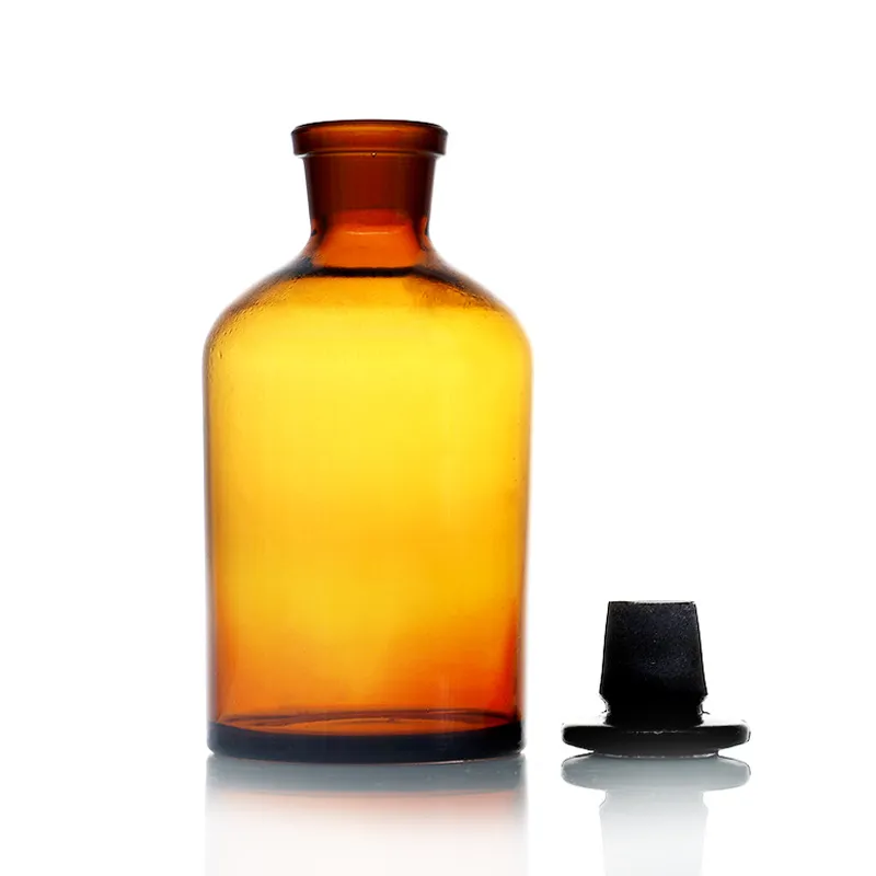 Clear and Amber Reagent Glass Apothecary Bottle Lab Apothecary Jars
