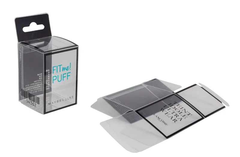 Clear Soft Crease Bottom Auto Locked Pet Polypropylene PP PS Polystyrene PVC Plastic Storage Box and Packaging Box